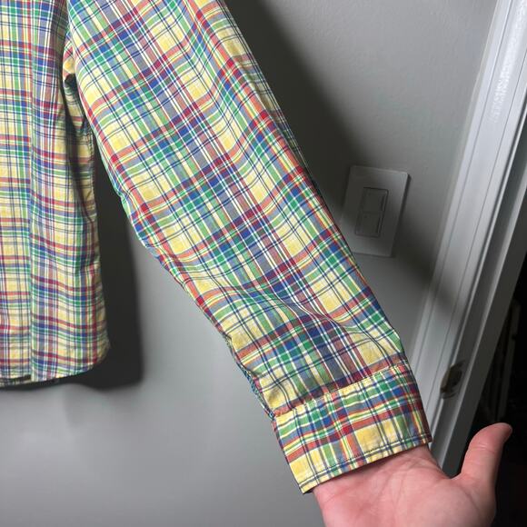 Ralph Lauren Mens XL Custom Fit Multicolored Plaid Long Sleeve Shirt Button-Down - Picture 7 of 12